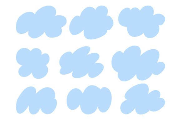 Abstract Blob Shape Set: Minimal SVG Graphics & Illustrations