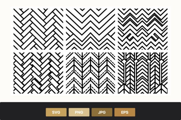 Geometric Herringbone Chevron Pattern: Graphics & Illustrations