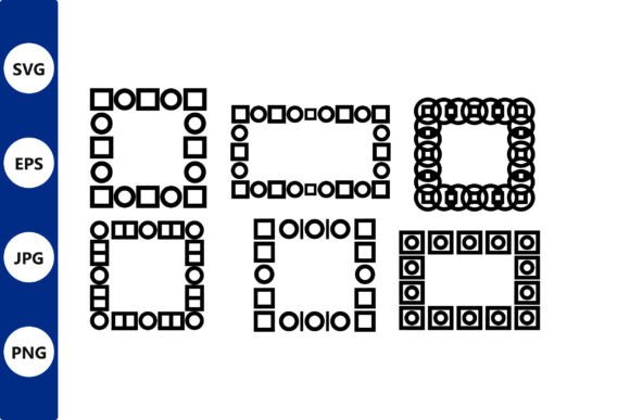 Geometric Square Frame Vector Set: Graphics & Illustrations for Real Branding