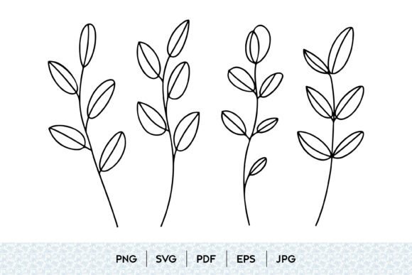 Minimal Botanical Leaves Graphics & Illustrations Review