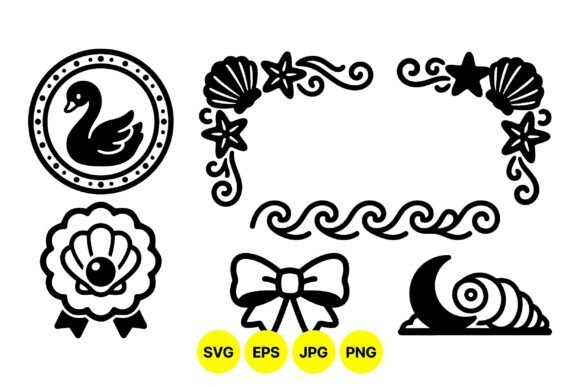 Nautical Vintage Sea Icons: Minimalist Graphics & Illustrations